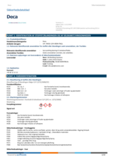 Deca Sikkerhedsdatablad